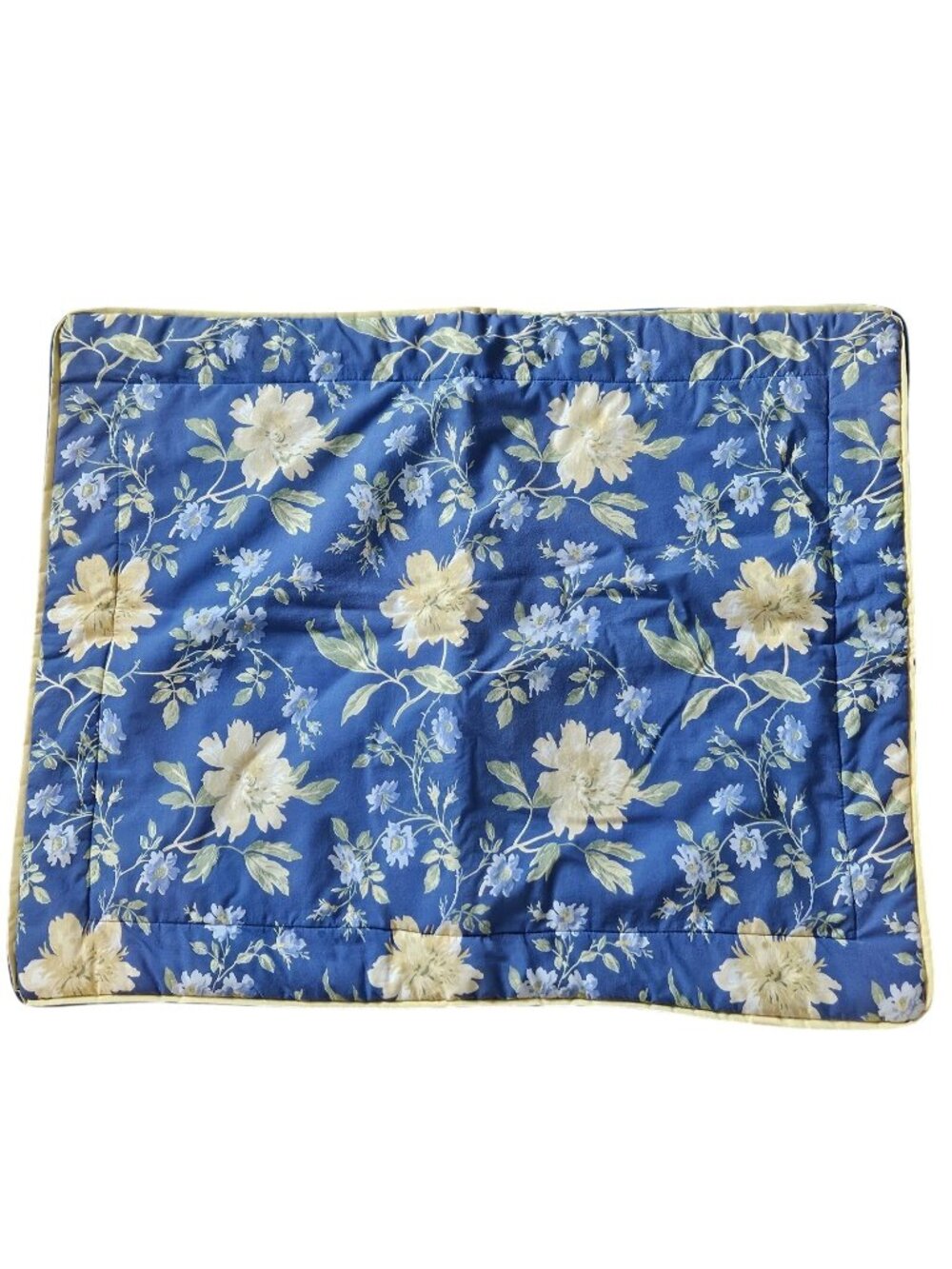 Laura Ashley Emilie Blue & Yellow Floral Standard Pillow Sham